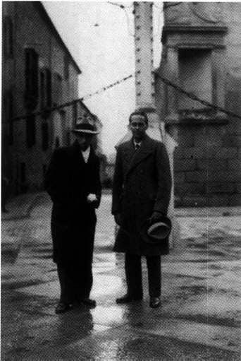 Luis Cernuda con Val del Omar.