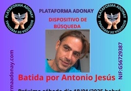 Batida de búsqueda el sábado para localizar a Antonio Jesús en Salobreña