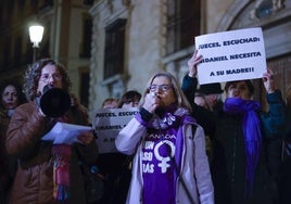 Imagen de una marcha esta semana a favor de la madre de Maracena.