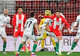 Baptistao jugando contra el Huesca