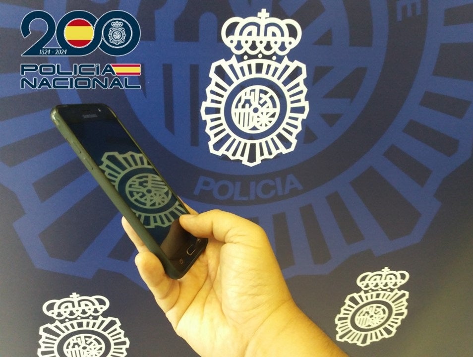 El móvil recuperado.