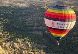 Vuelven los globos sobre el Geoparque de Granada