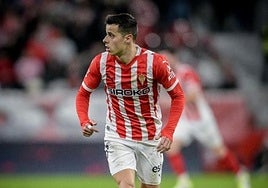 Gaspar Campos, durante un partido esta temporada.