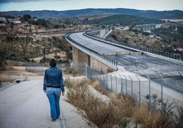 Obras de la variante de Loja en una imagen reciente.