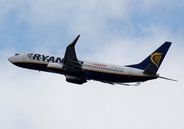 Un avión de Ryanair.