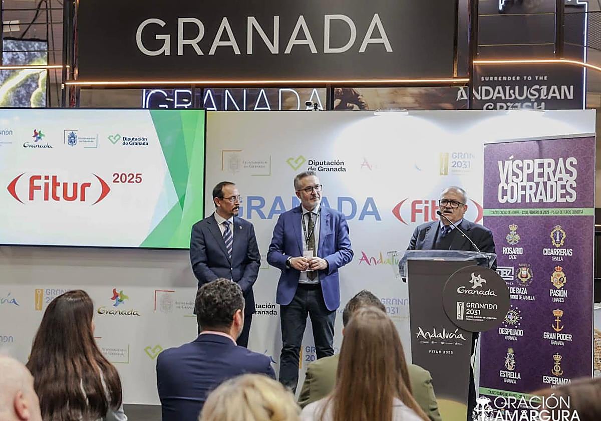 La hermandad del Huerto y Diputación presentan 'Vísperas Cofrades' en FITUR