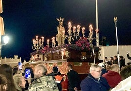 Señor de la Humildad el pasado Martes Santo por las calles de Salobreña.