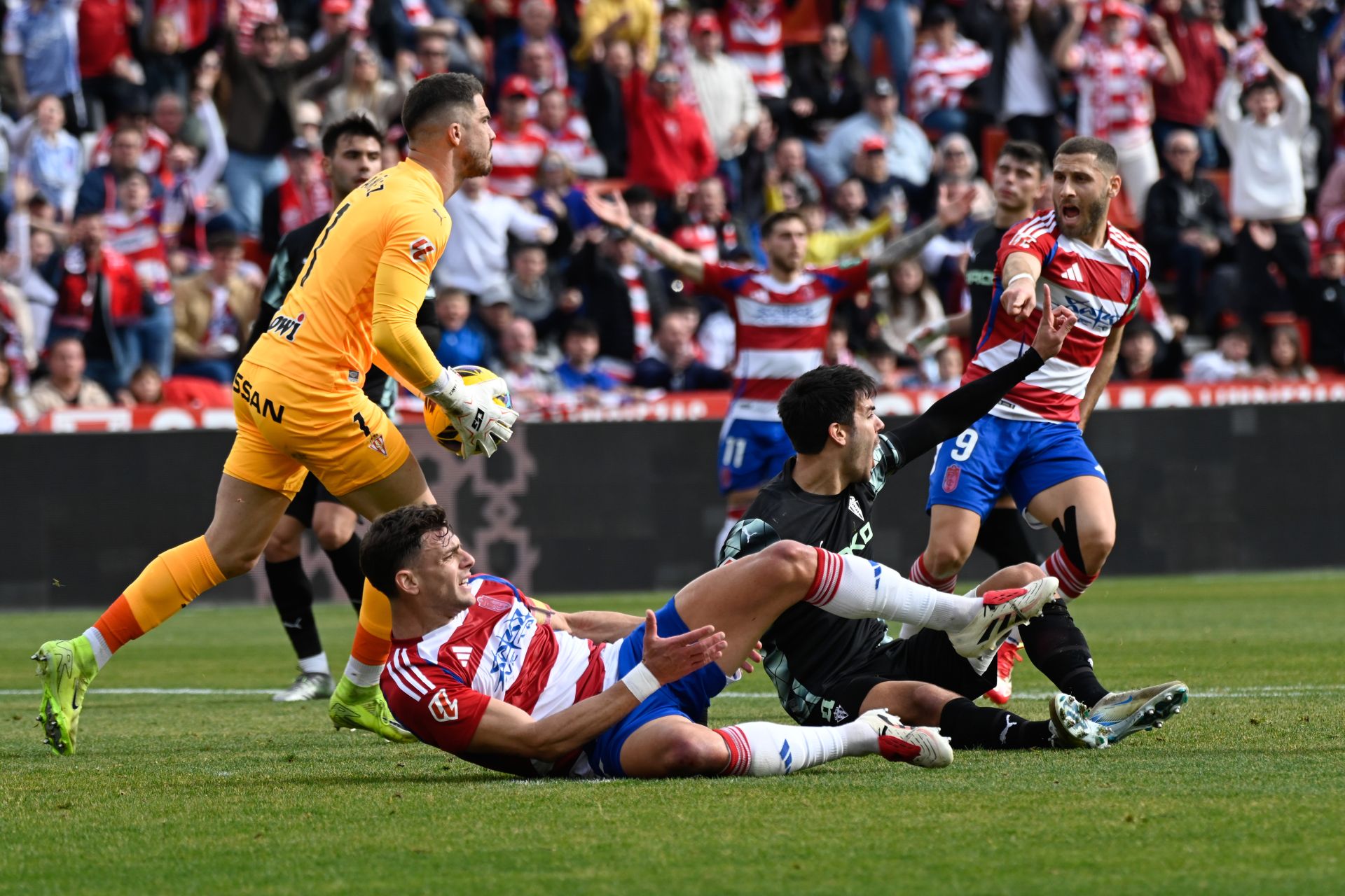 Las mejores imágenes del Granada - Sporting