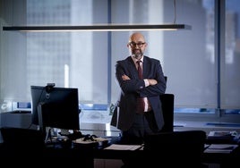 Pedro Marco de la Peña, en las oficinas de Adif en Madrid.