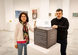 Elena Laura Serrano y Alfonso Salazar, en el Palacio de los Condes de Gabia.