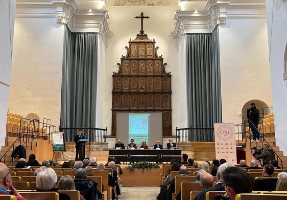 Inauguración del congreso dedicado a Andrés de Vandelvira en el Hospital de Santiago.