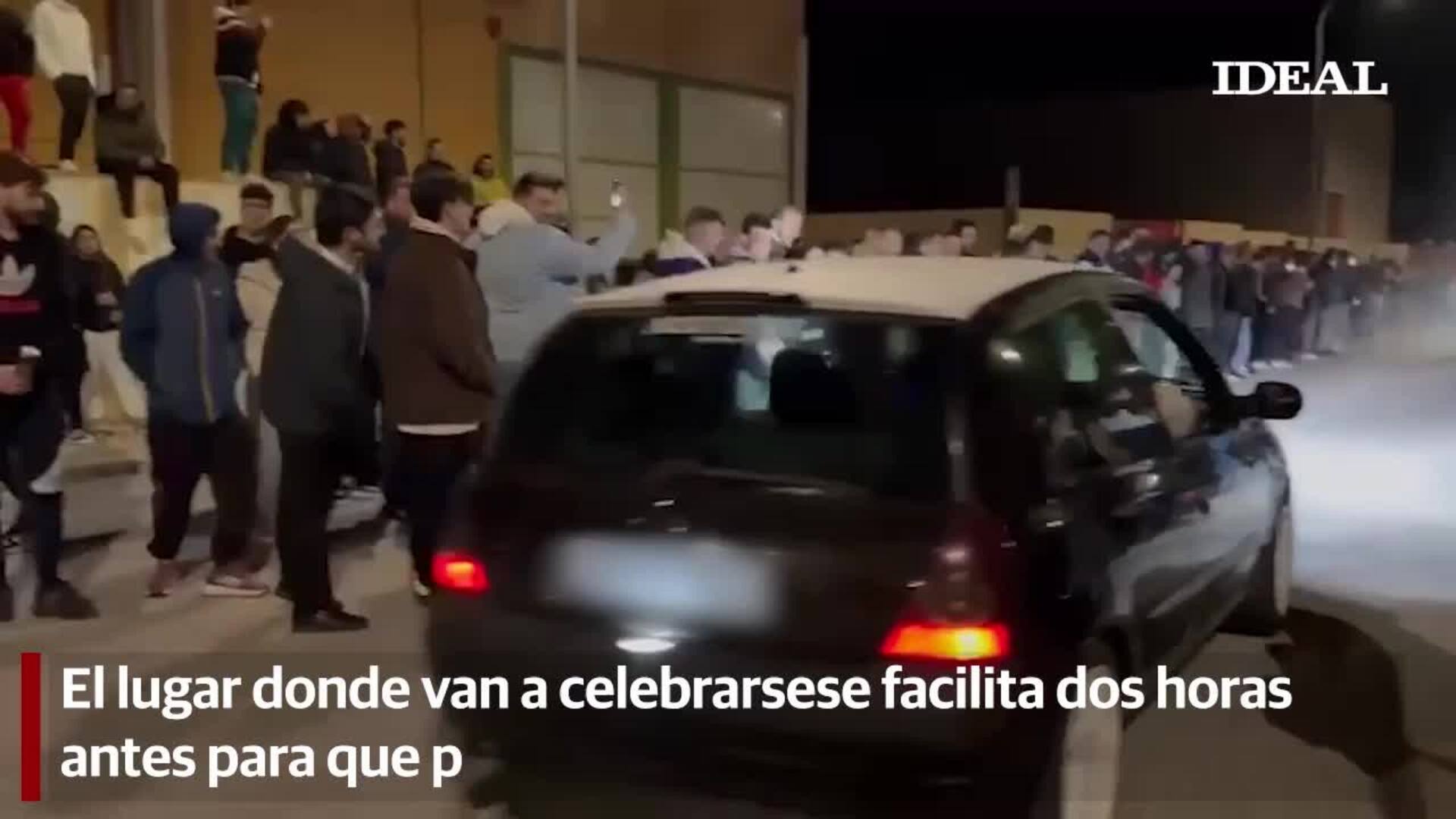 Carreras de coches ilegales en polígonos del norte de la provincia