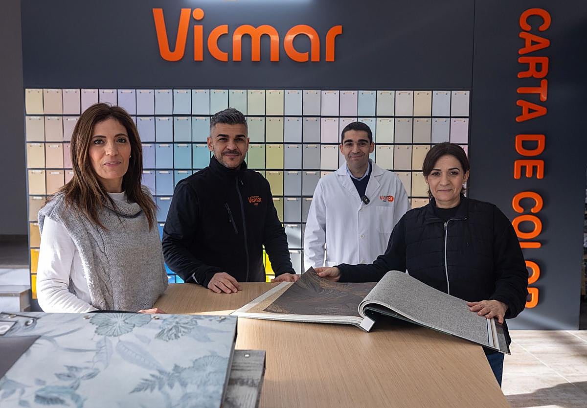 Noelia, Quique, Víctor y María Aranda, los cuatro hermanos que dirigen Vicmar.