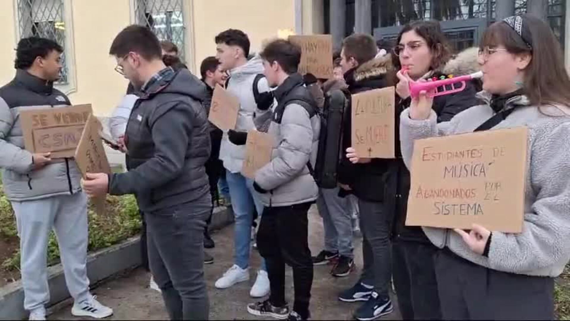 Protestas en Jaén para pedir a la Junta un Conservatorio con una dotación «digna»