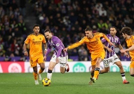 Iván Sánchez, en el partido de su equipo con el Real Madrid.