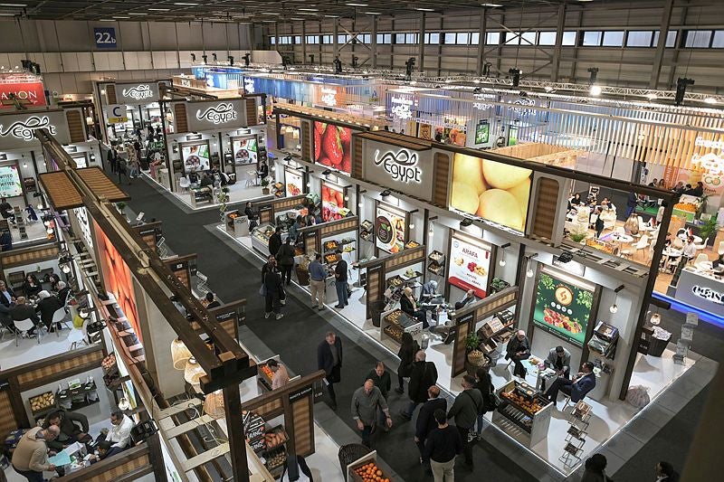 Vista de uno de los pabellones de Messe Berlín durante la celebración de la última edición de Fruit Logistica.