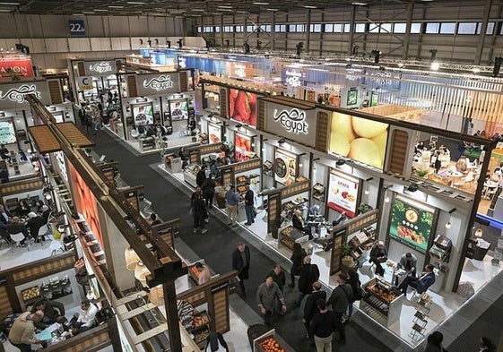 Vista de uno de los pabellones de Messe Berlín durante la celebración de la última edición de Fruit Logistica.