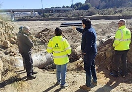 Reparación de la acequia Almecín, en Guadix