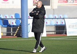Raúl Barroso, durante un entrenamiento anterior.