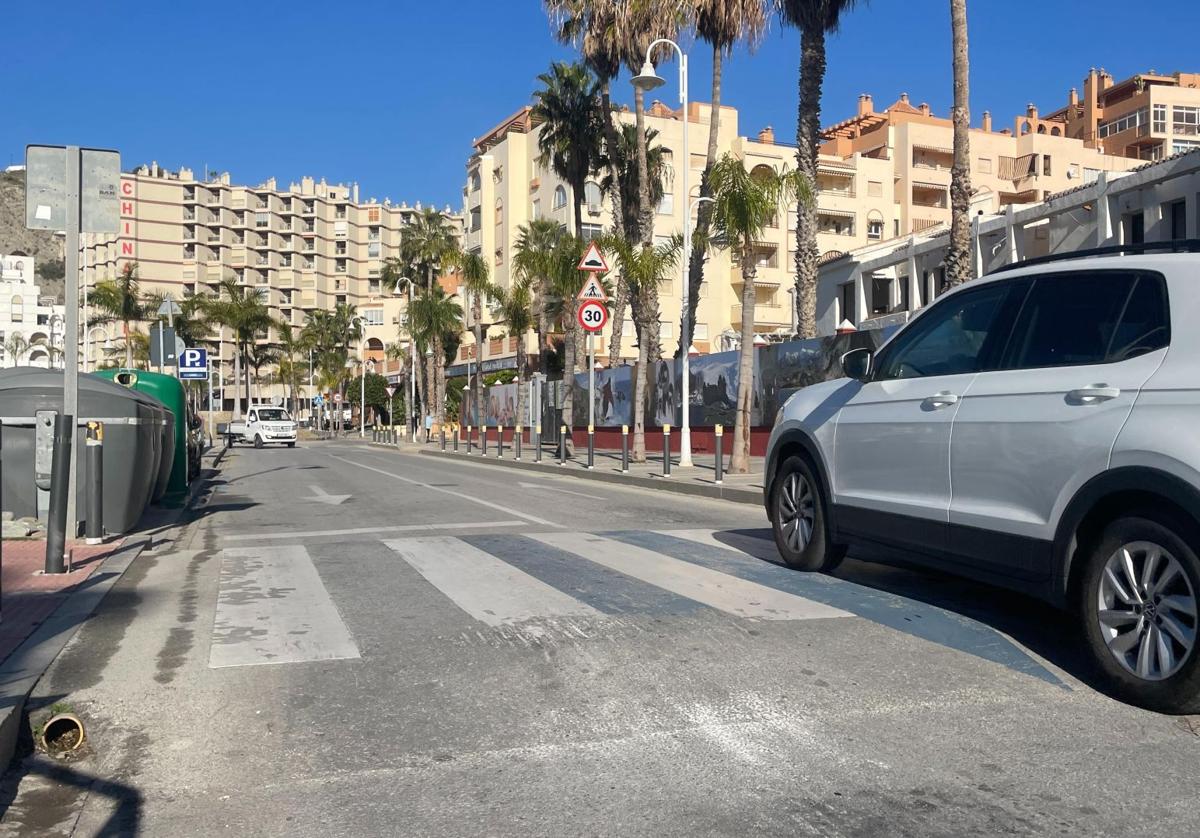 Paso de peatones en Almuñécar.