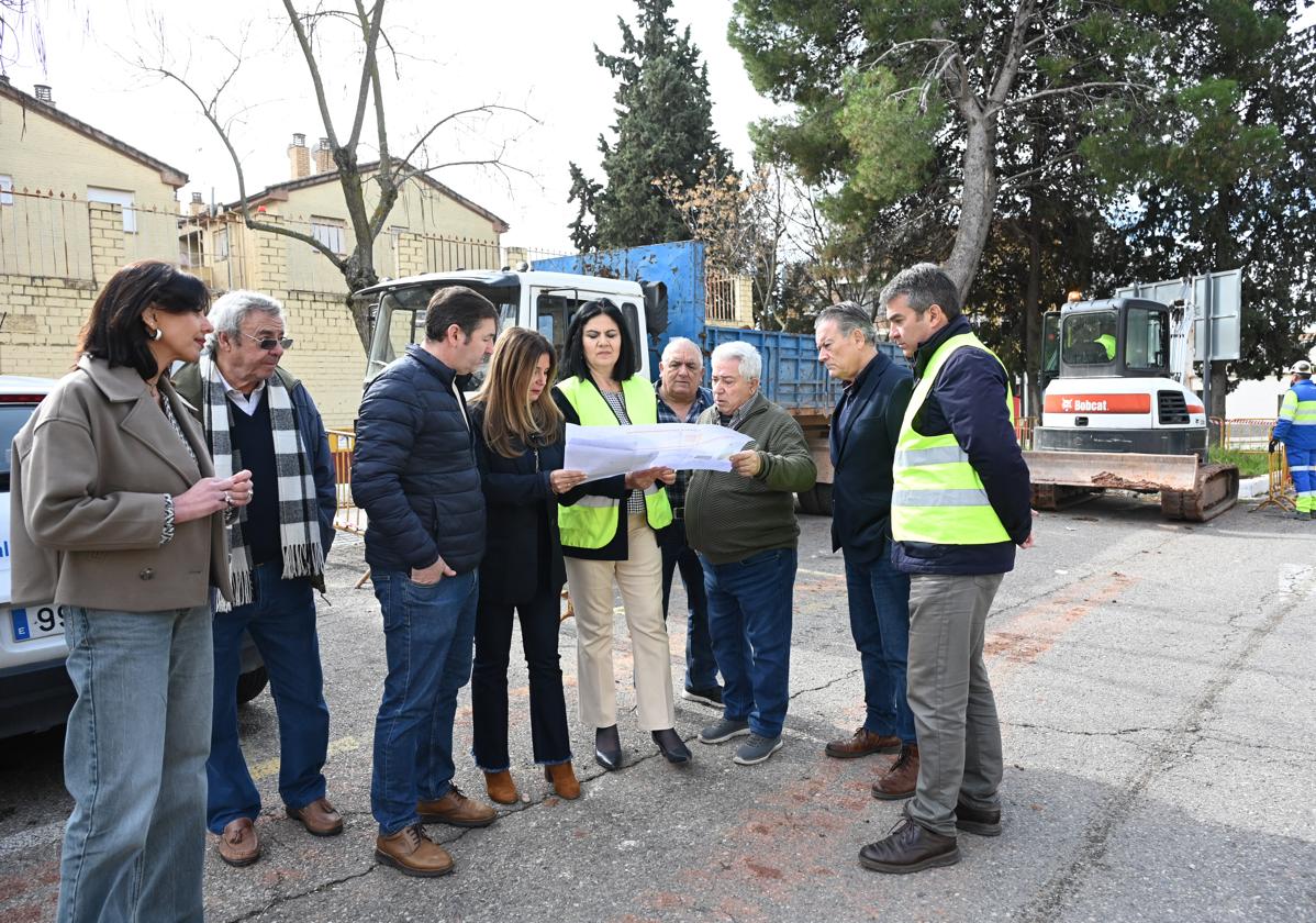 La alcaldesa Auxi del Olmo visita las obras