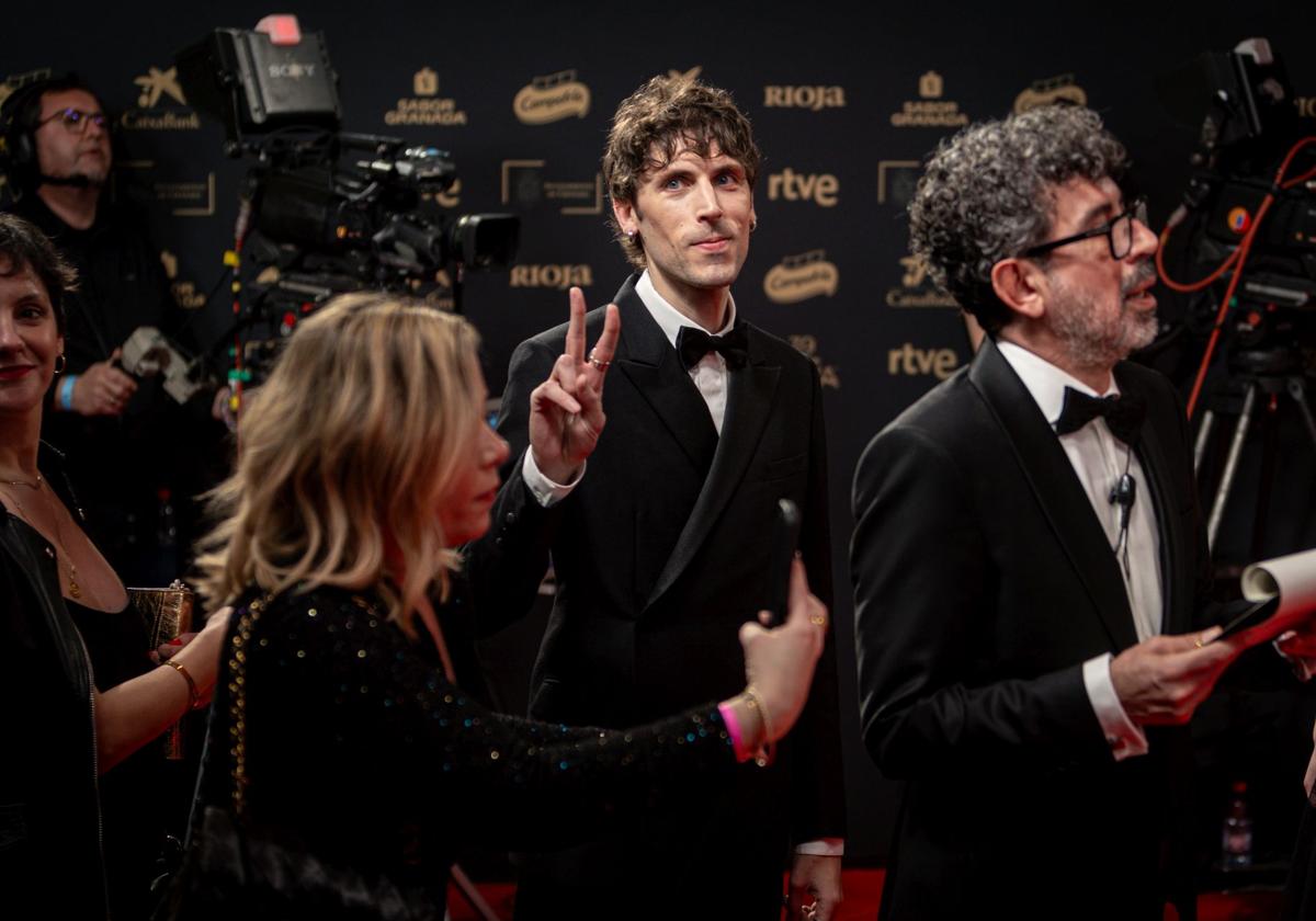 Cristalino, en la alfombra roja del Palacio de Congresos de Granada.