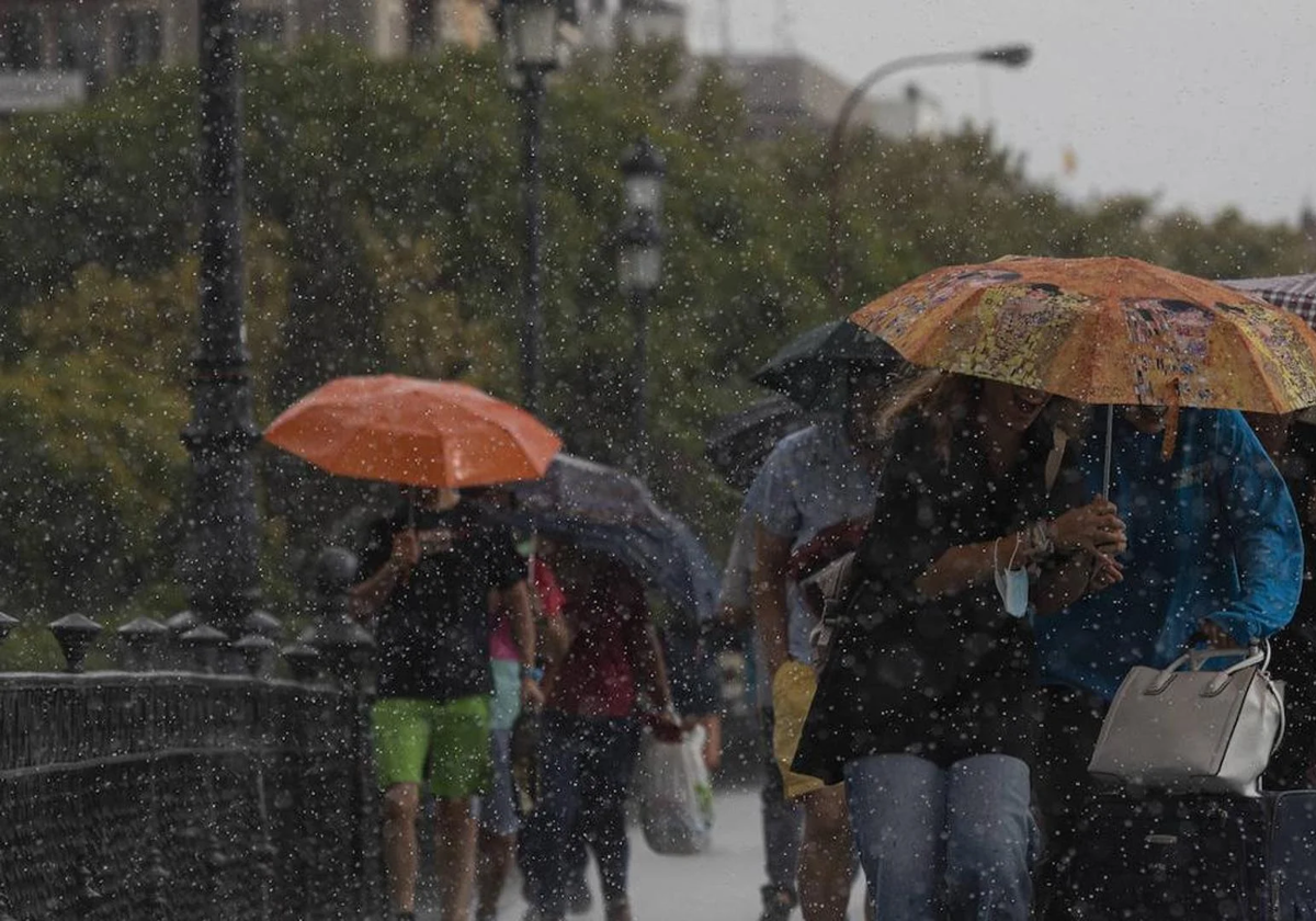 Lluvia en Andalucía.