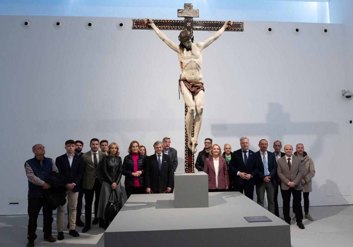 El Cristo del Silencio tras su restauración.