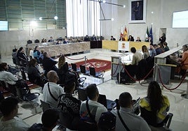 Imagen de un Pleno del Ayuntamiento de Almería.