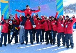 Unai López, oro en Big Air en el festival olímpico de la juventud europea en Bakurinai