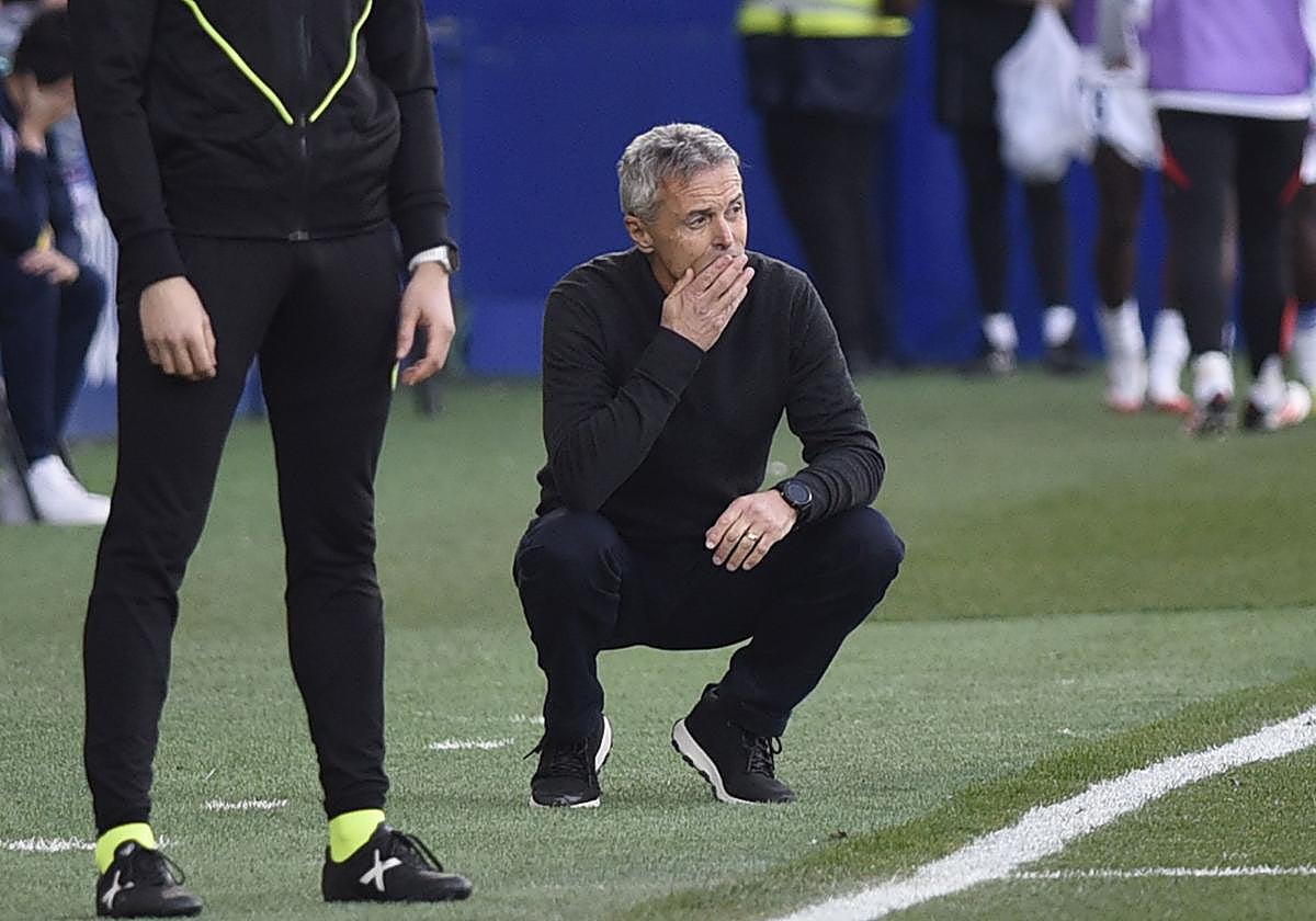 Fran Escribá analiza el partido en El Alcoraz.