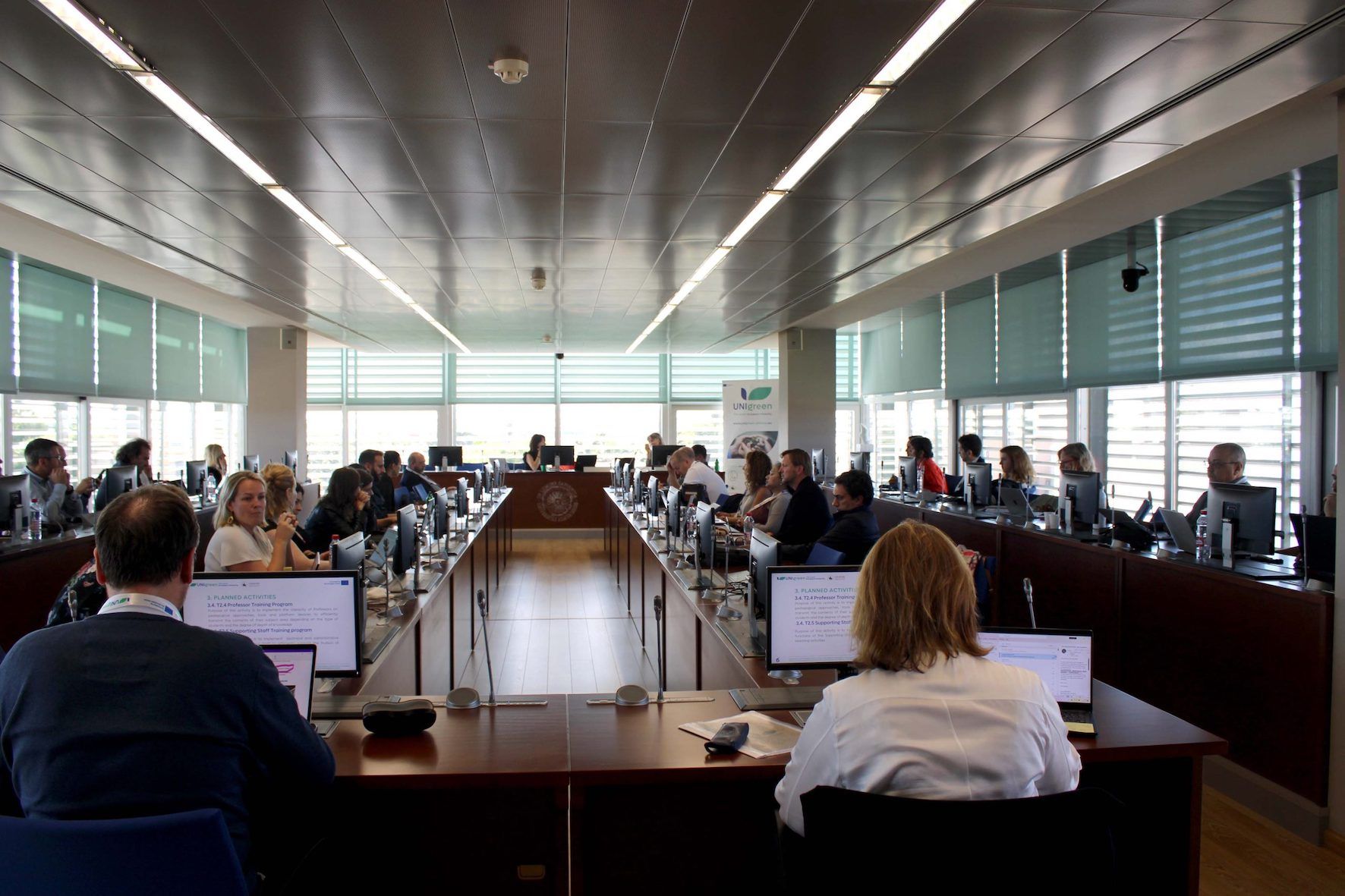 . Imagen de una reunión de responsables de UNIgreen celebrada en la Universidad de Almería.