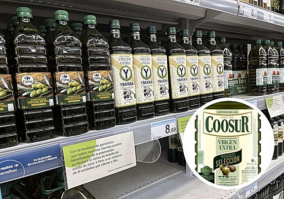 Carrefour tira su aceite de oliva virgen extra de Coosur a 3,50 euros el litro