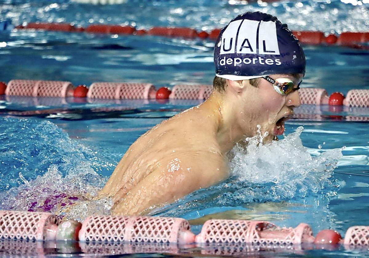 José Agustín Fernández, la estrella de la UAL en los Campeonatos Universitarios.