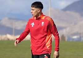 Pere Haro, durante un entrenamiento reciente.