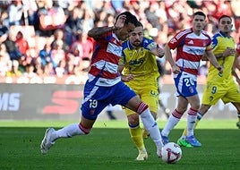 Imagen del derbi disputado en Los Cármenes.