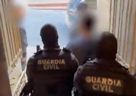 Las imágenes de la detención del presunto homicida de Girona en Pinos Puente.