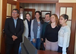 Visita de la delegada a la empresa de Torredonjimeno 'Estudios y Proyectos de Minería SCA'.