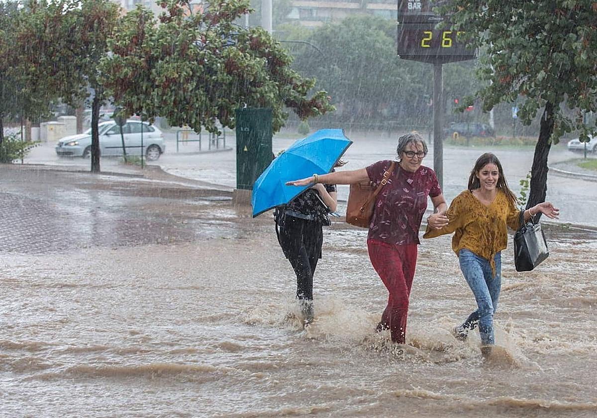 Lluvias intensas en Andalucía.
