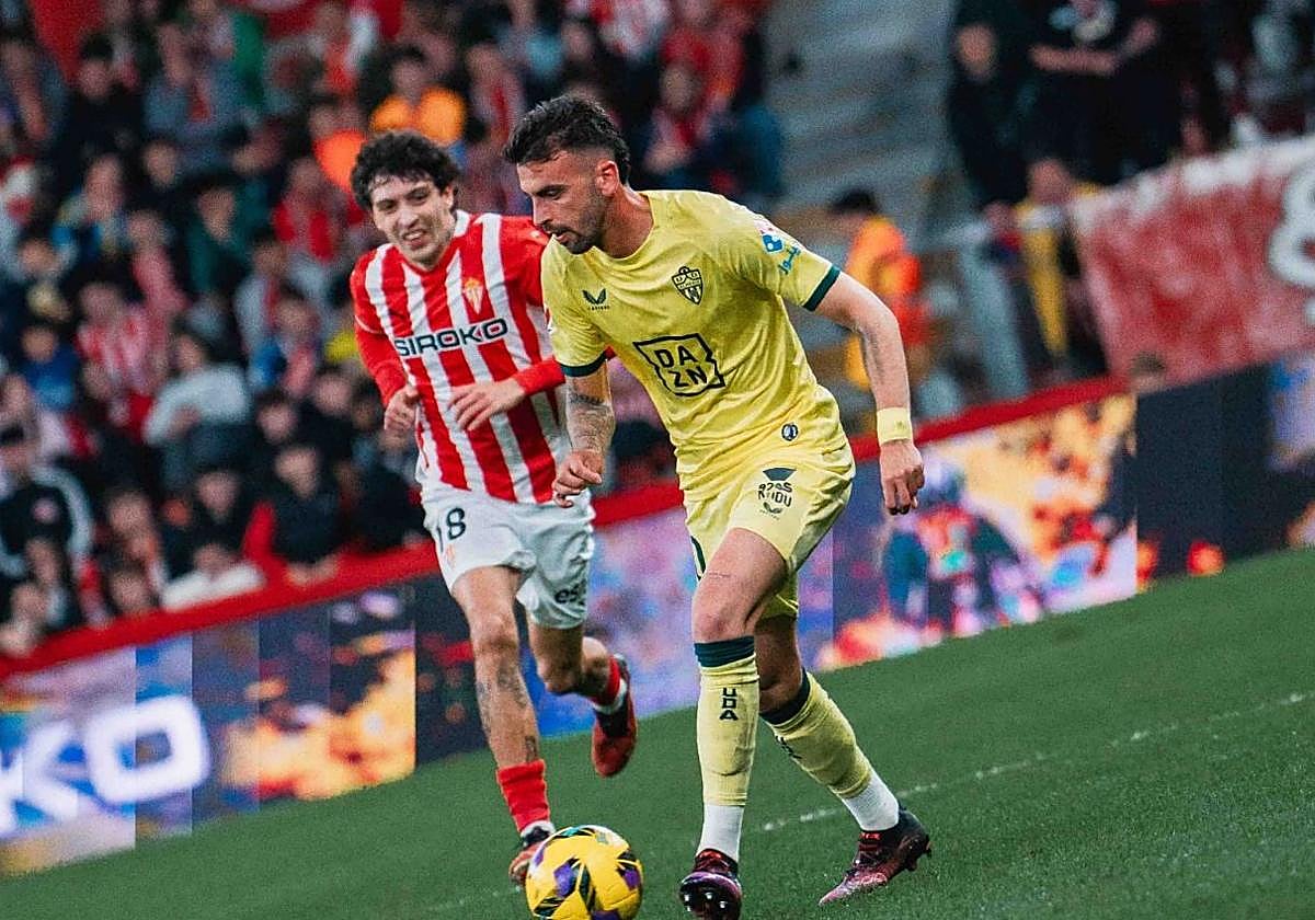 Centelles durante el partido contra el Sporting.