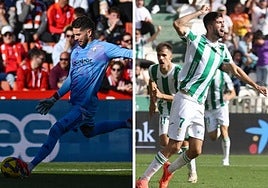 Luca y Théo Zidane, en un partido con el Granada y el Córdoba esta temporada.