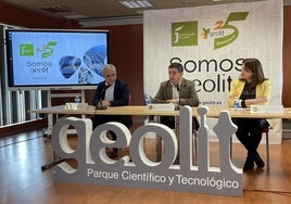 Juan Bravo, Paco Reyes y Lourdes Martínez, en la presentación de la programación.