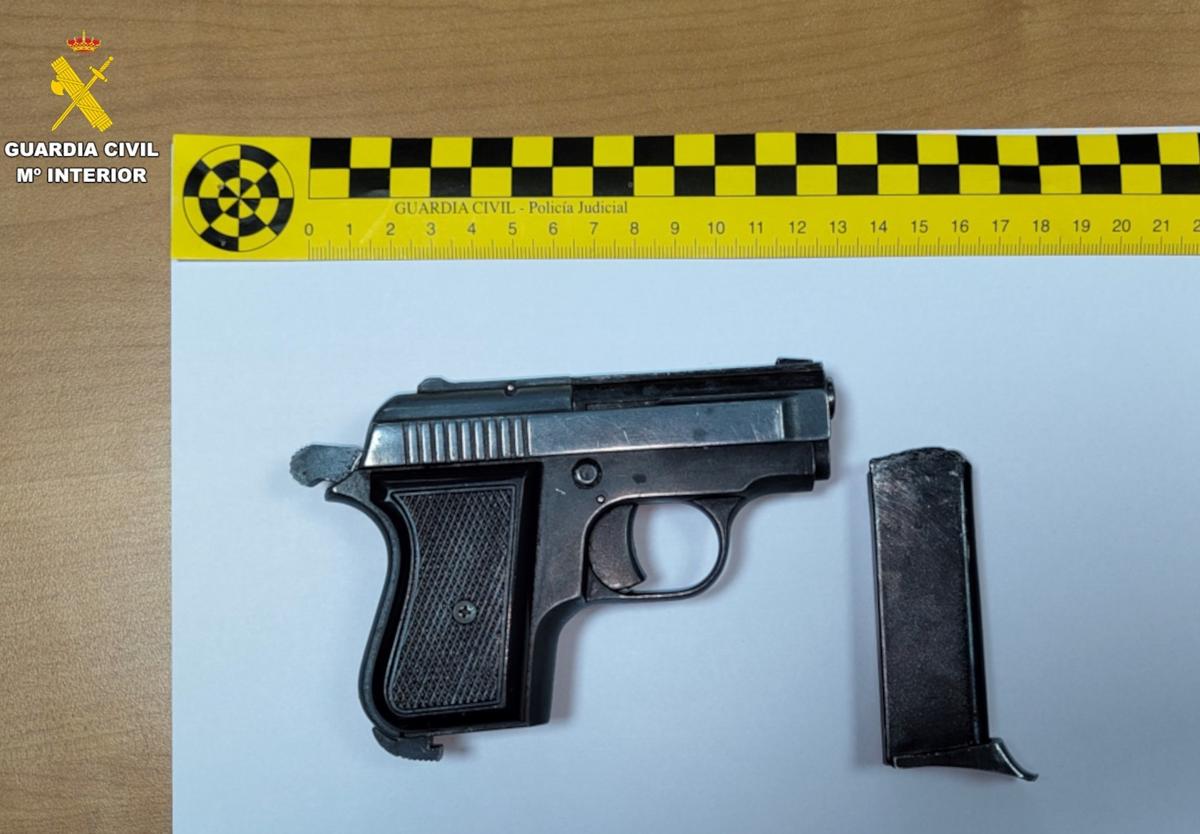 Pistola intervenida a un hombre en Albolote.