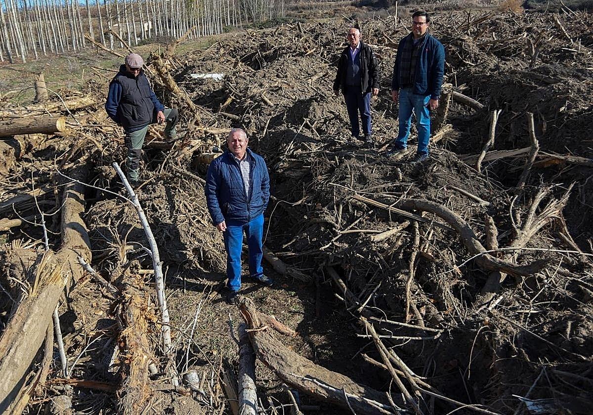 Agricultores afectados por el paso de la DANA en Guadix