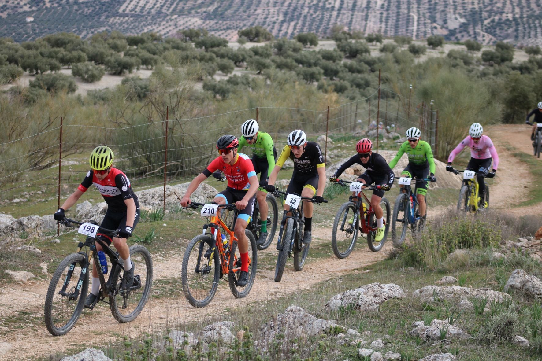 Algunos corredores durante la prueba lojeña.