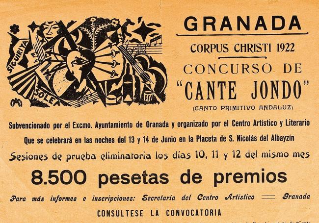 Cuartilla con la información sobre los premios.