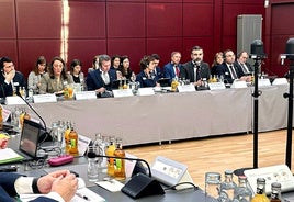 Reunión del consejero de Agricultura, Pesca, Agua y Desarrollo Rural, Ramón Fernández-Pacheco, en Bruselas con el comisario europeo de Agricultura.