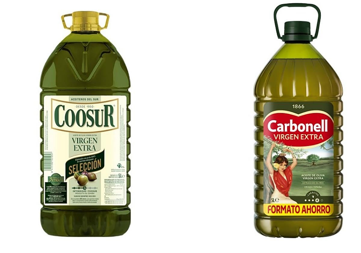 El Corte Inglés hunde el precio de las garrafas de Coosur y Carbonell.