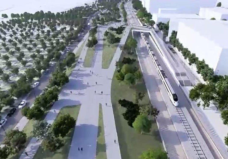 La integración del ferrocarril contará con 45 millones, 53.500 metros de zonas verdes e incluye la intermodal