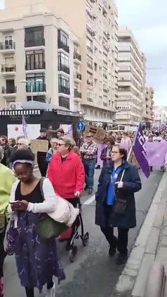 La manifestación del 8M en Almería